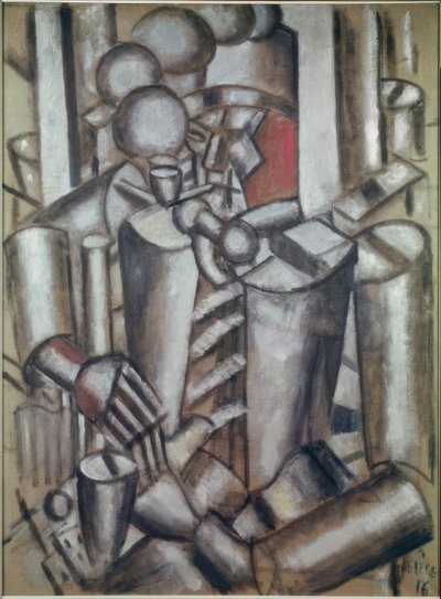 Tupakoiva sotilas tekijältä Fernand Leger