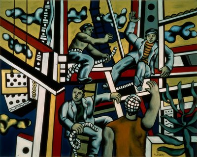 Rakennustyöläiset tekijältä Fernand Leger