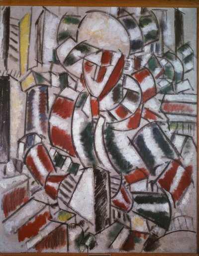 Nainen punaisessa ja vihreässä tekijältä Fernand Leger