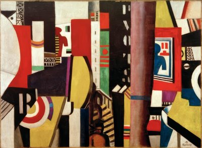 "La Ville" (kaupunki) tekijältä Fernand Leger