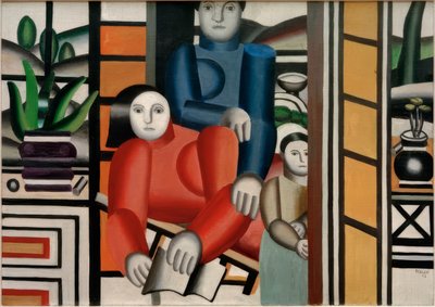 Henkilöt puutarhassa tekijältä Fernand Leger