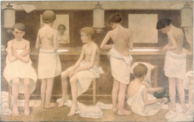 Les Petites Figurantes, vuosina 1911-1913 (öljy kankaalle). tekijältä Fernand Pelez