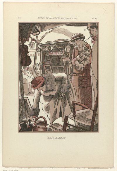 Nykyajan muoti ja tavat, 1922, Pl. 11: Bric-A-Brac tekijältä Fernand Siméon