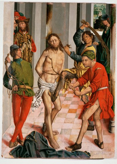 Flagellation (maalaus puulle) tekijältä Fernando Gallego
