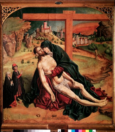 Pieta (sekamenetelmä paneelissa tekijältä Fernando Gallego