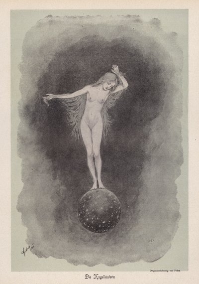 The Ball Runner (litho) tekijältä Fidus