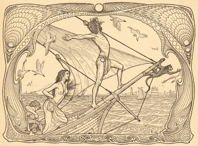 Ihmisille, levy 1, portfoliosta "Lebenszeichen", pub. 1908 Berliinissä, kirjoittanut Fritz Heyder Verlag tekijältä Fidus