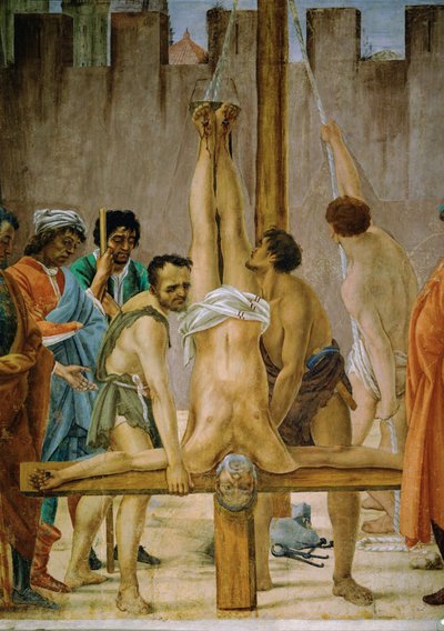 Pyhän Pietarin ristiinnaulitseminen (fresko) tekijältä Filippino Lippi