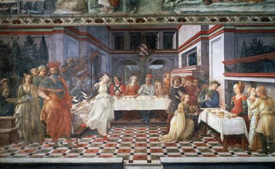 Herodeksen juhla tai Salomen tanssi (fresko) tekijältä Filippino Lippi