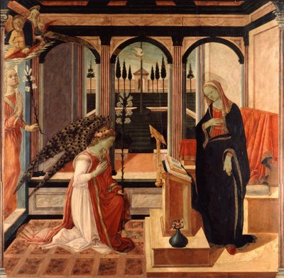 Anunciation (maalaus) tekijältä Filippino Lippi