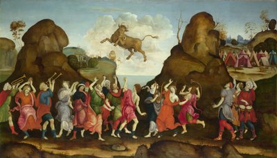 Egyptin härkäjumalan palvonta, Apis, n. 1500 tekijältä Filippino, Lippi