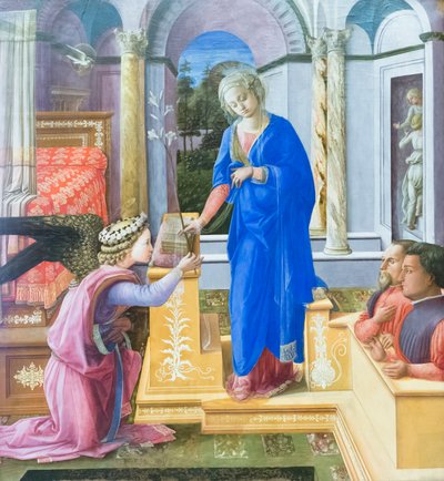 Anunciação com dois doadoresfinlandês tekijältä Filippo Lippi