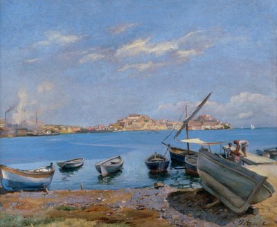 Portoferraio San Giovannista katsottuna tekijältä Filippo Marfori Savini