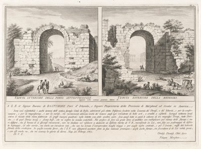 Omistussivu Antichitilta? di Pesto (Paestumin antiikki) tekijältä Filippo Morghen