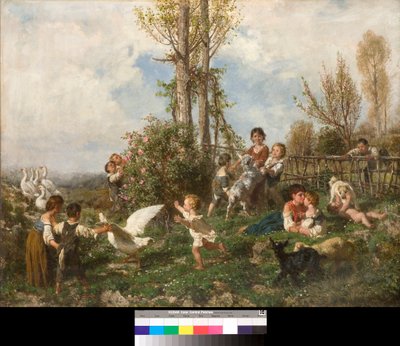 Kevät (Spring) Filippo Palizzin (1818-1899) maalaus 1868 Yksityiskokoelma tekijältä Filippo Palizzi