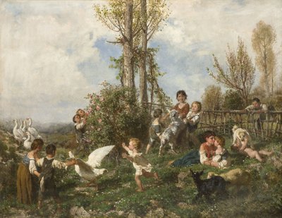 Kevät, 1868 tekijältä Filippo Palizzi