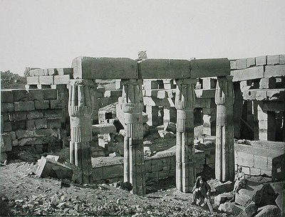 Karnakin rauniot, Thebe, julkaistu noin 1900 (syväpaino). tekijältä Fils Goupil