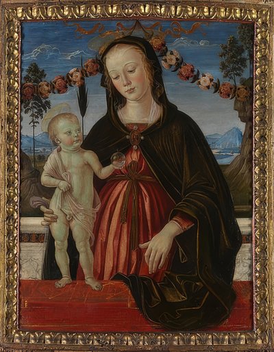 Madonna ja lapsi. Noin 1473 tekijältä Fiorenzo di Lorenzo