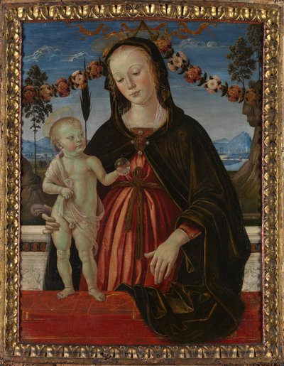Neitsyt ja lapsi, n. 1473 tekijältä Fiorenzo di Lorenzo