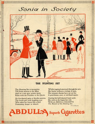 Abdulla-savukkeet, 1920-luku tekijältä Fish