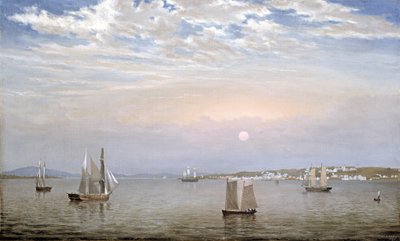 Castinen satama ja kaupunki, 1851 tekijältä Fitz Henry Lane