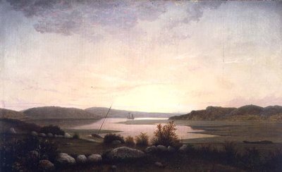 Creek lähellä Gloucesteria, Massachusettsissa (öljy kankaalle) tekijältä Fitz Henry Lane