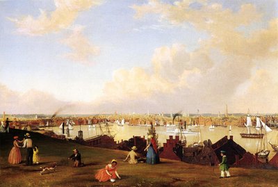Näkymä Baltimoresta, noin 1850 tekijältä Fitz Henry Lane