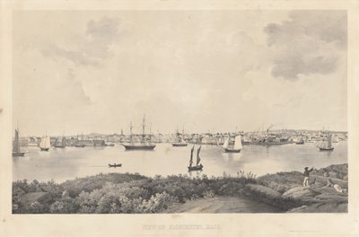 Näkymä Gloucesterille, Mass. tekijältä Fitz Henry Lane