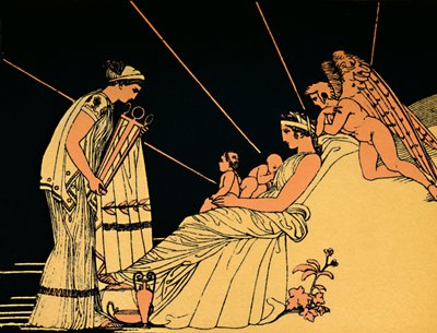 Phoebuksen syntymäpäivälahjat, 1880 tekijältä Flaxman