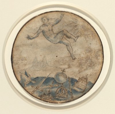 Mies putoaa taivaalta tekijältä Flemish 17th Century