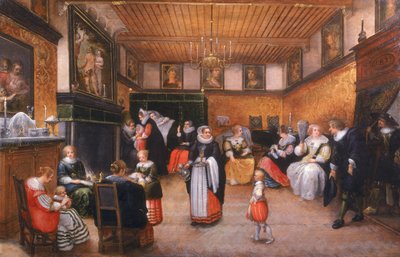 Ristiäiset, 1629 tekijältä Flemish School