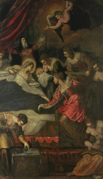 Chiara Albini Pietrazzani ja hänen viisi lastaan ​​Eleanora, Vincenzo, Cinzia, Tullo ja Anna tekijältä Flemish School