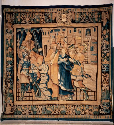 Conques museon aarre (Le Trésor de Conques). Flanderin kuvakudos. Sainte Foyn historia. 16. vuosisata (?). tekijältä Flemish School