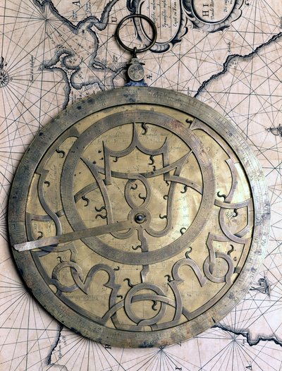Flanderin astrolabe (Leuven) 1500-luvulla. Museo del Castello, Milano tekijältä Flemish School