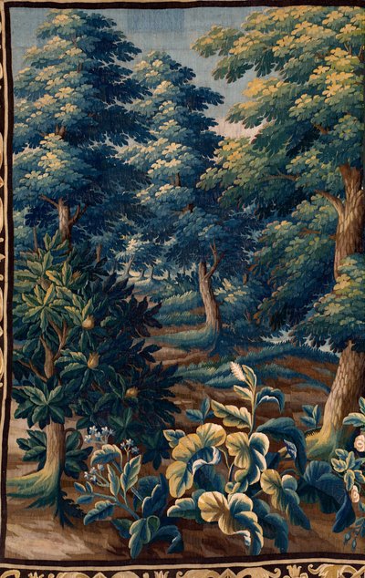 Flanderin kuvakudos. 1700-luvun loppu. Kirkon omaisuus Sint-Walburgakerk Oudenaarde (Dekenij van de Sint-Walburga). tekijältä Flemish School