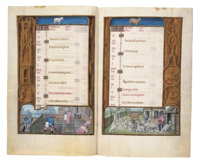 Folios Rothschildin tuntikirjasta, Gent tai Brugge, n. 1505 tekijältä Flemish School