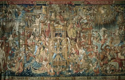 Fortune (1520-1525), Granja de San Ildefonson kuninkaallisen palatsin kunniasarjaan kuuluva seinävaatekangas - AELST III, Pieter van (n.1495-1555). Fortune. 16. v. Espanja. KASTILIA JA LEÓN. Real Sitio de San Ildefonso. La Granja de San Ildefonin kuninkaal tekijältä Flemish School