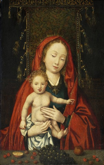 Madonna ja lapsi, n. 1500 (öljy paneelissa) tekijältä Flemish School