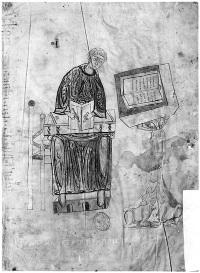 Ms 528 fol.1r Lectionary, kopioija tekijältä Flemish School