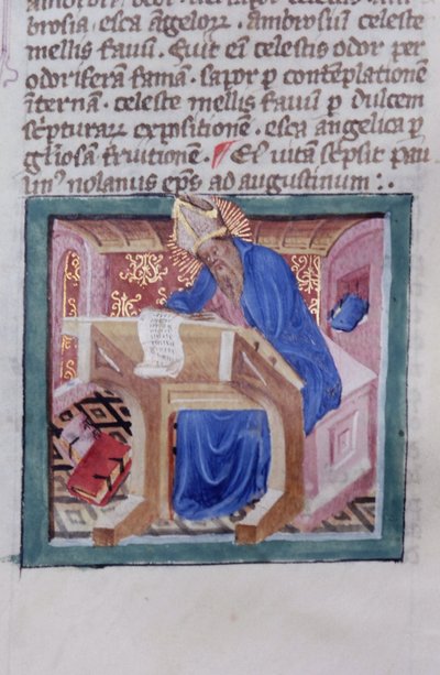 Ms Gen 1111 sivu Legenda Aureasta, Bruggesta, n. 1400-10 tekijältä Flemish School