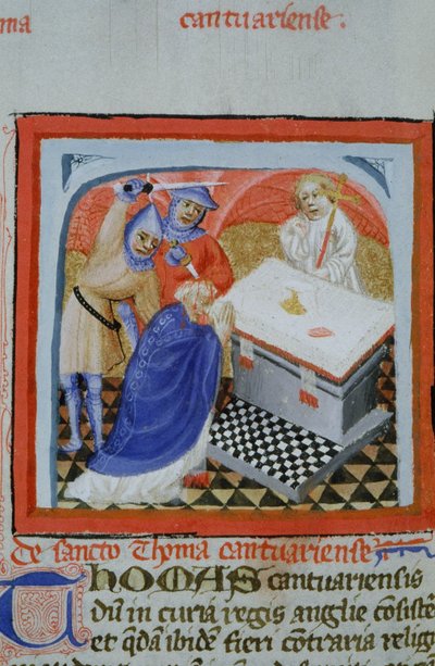 Ms Gen 1111 sivu Legenda Aureasta, Bruggesta, n. 1400-10 tekijältä Flemish School