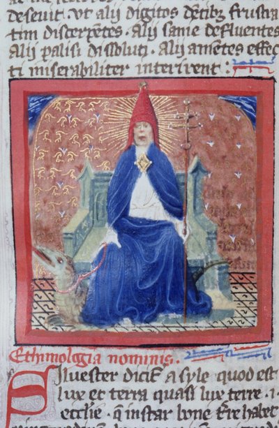 Ms Gen 1111 sivu Legenda Aureasta, Bruggesta, n. 1400-10 tekijältä Flemish School