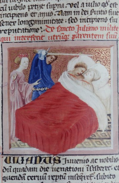 Ms Gen 1111 sivu Legenda Aureasta, Bruggesta, n. 1400-10 tekijältä Flemish School
