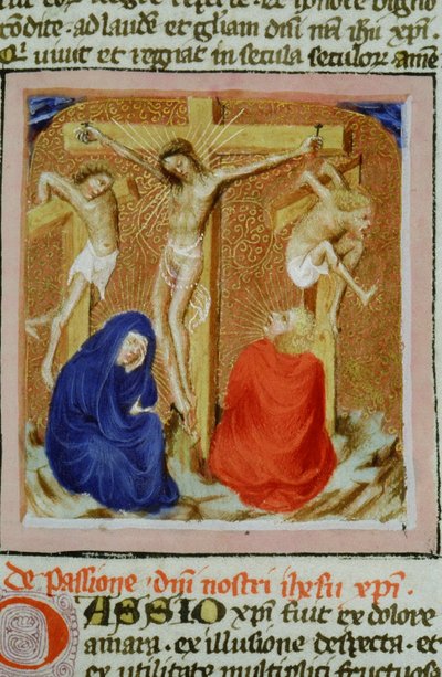 Ms Gen 1111 sivu Legenda Aureasta, Bruggesta, n. 1400-10 tekijältä Flemish School