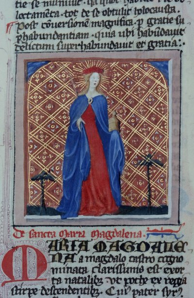 Ms Gen 1111 sivu Legenda Aureasta, Bruggesta, n. 1400-10 tekijältä Flemish School