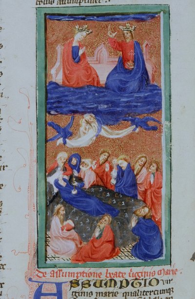 Ms Gen 1111 sivu Legenda Aureasta, Bruggesta, n. 1400-10 tekijältä Flemish School