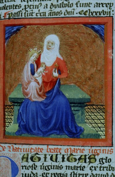 Ms Gen 1111 sivu Legenda Aureasta, Bruggesta, n. 1400-10 tekijältä Flemish School