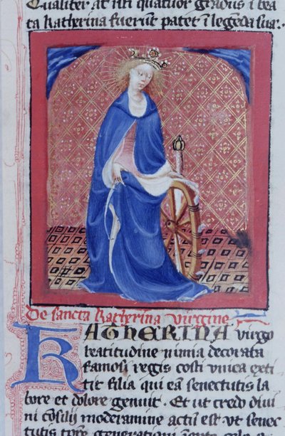 Ms Gen 1111 sivu Legenda Aureasta, Bruggesta, n. 1400-10 tekijältä Flemish School
