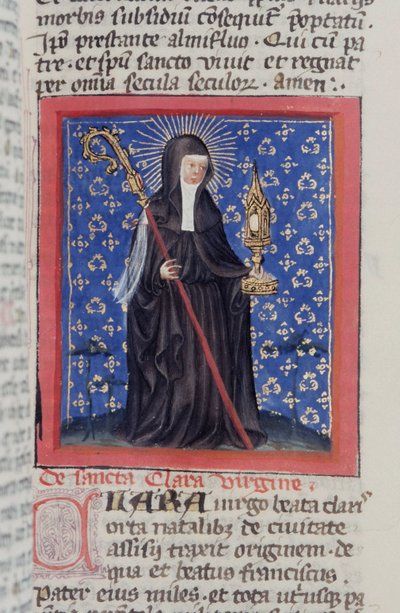 Ms Gen 1111 sivu Legenda Aureasta, Bruggesta, n. 1400-10 tekijältä Flemish School
