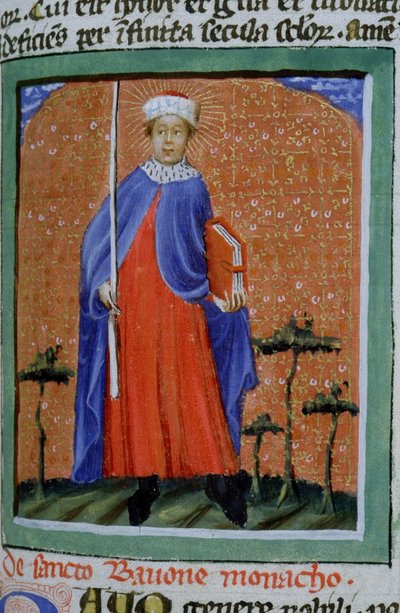Ms Gen 1111 sivu Legenda Aureasta, Bruggesta, n. 1400-10 tekijältä Flemish School
